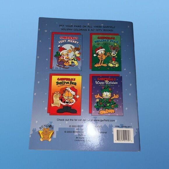 NEW 2003 Garfield Very Merry Activity & Fun Coloring Books unused - Picture 3 of 3